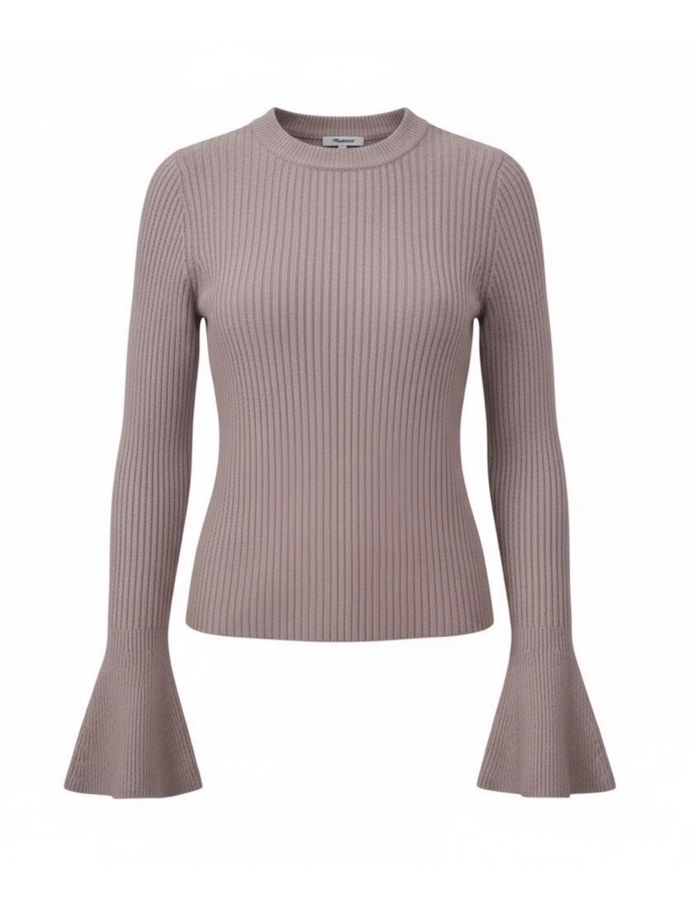 Madewell Bell Sleeve Wool Ribbed Sweater Large